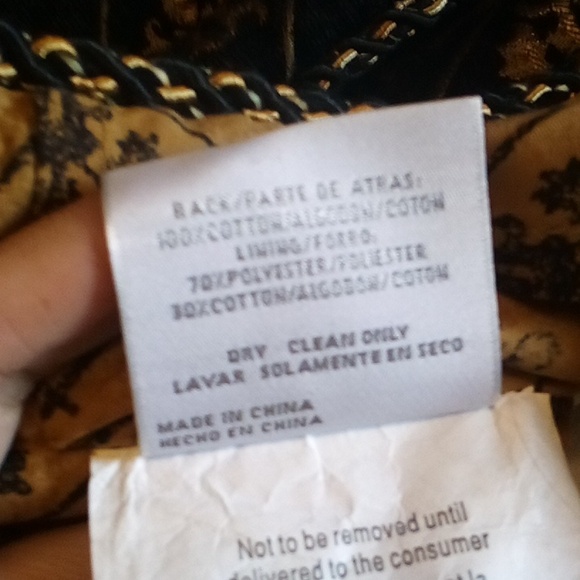 Croscill Venezia extra long pillow shams - 2- black & gold Renaissance style - Picture 6 of 10